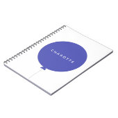 Modern Balloon | Royal Blue Fun Stilvoller Trend N Notizblock (Linke Seite)