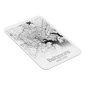Modern Baltimore City Map Magnet (Rechte Seite)