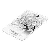Modern Baltimore City Map Magnet (Linke Seite)