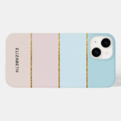Modern band | Elegant Pastel Green Tone Case-Mate iPhone Hülle (Rückseite (Horizontal))