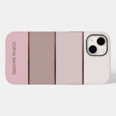 Modern band | Elegant Pastel Pink for her Case-Mate iPhone Hülle (Rückseite (Horizontal))