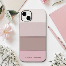 Modern band | Elegant Pastel Pink for her Case-Mate iPhone 14 Plus Hülle