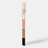 Modern band | Orange and brown tones Minimalist Case-Mate iPhone Hülle (Rückseite / Rechts)