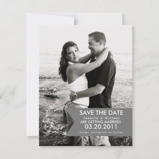 Modern Banner Save the Date Einladung (Vorderseite)