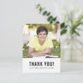 MODERN BAR MITZVAH bedankt sich bei Goldfleck Schw Dankeskarte (Stehend Vorderseite)