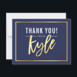 MODERN BAR MITZVAH danke dem Goldnamen KYLE Marine<br><div class="desc">per kat massard >>> kat@simplysweetPAPERIE.com << Eine einfache, stilvolle Art zu sagen, danke an Ihre Gäste für die Teilnahme an Ihrem Kind BAR/BAT MITZVAH Setup als Vorlage ist es einfach für Sie, Ihre eigenen Daten hinzuzufügen, oder auf den Knopf anpassen und Sie können hinzufügen oder ändern Text, Schriftart, Größen etc...</div>