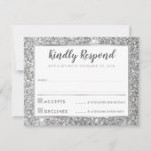 MODERN BAR MITZVAH danke Ihnen coolen Glitzer Einladung (Vorderseite)