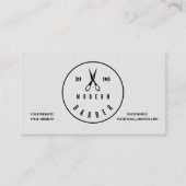 'Modern Barber' Business Card Visitenkarte (Vorderseite)