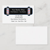 Modern Barber Shop Lights Theme Visitenkarte (Vorne/Hinten)