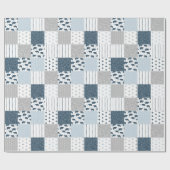 Modern Bären-Babytragetasche Geschenkpapier (Flach)