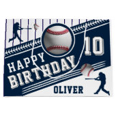 Modern Baseball Ball Player zum Geburtstag Große Geschenktüte (Vorderseite)