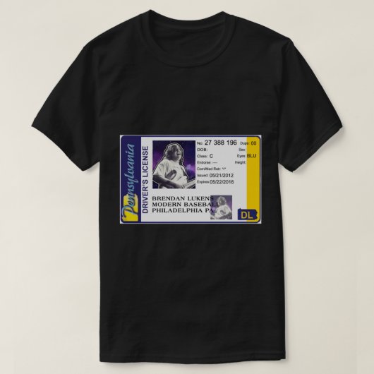 Modern Baseball Brendan Lukens Führerschein Klasse T-Shirt (Design vorne)