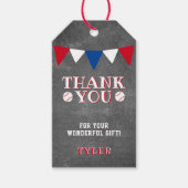 Modern Baseball Chalkboard Kids Vielen Dank Geschenkanhänger (Vorderseite)