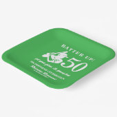 Modern Baseball Player Men's 50th Birthday Pappteller (Gewinkelt)