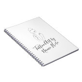 Modern Basic Tattoo ART studio script typography Notizblock (Rechte Seite)