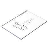 Modern Basic Tattoo ART studio script typography Notizblock (Linke Seite)