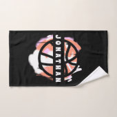 Modern Basketball Graffiti Player Name Cool Sport Handtuch (Handtuch)
