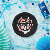 Modern Basketball Graffiti Player Name Cool Sport Pappteller (Party)