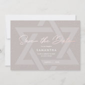 Modern Bat Mitzvah Einladung (Vorderseite)