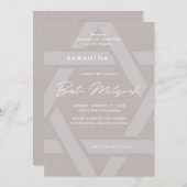 Modern Bat Mitzvah Einladung (Vorne/Hinten)