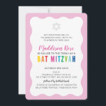 MODERN BAT MITZVAH Regenbogenfarben mit schwachem  Einladung<br><div class="desc">von kat massard >>> https://linktr.ee/simplysweetpaperie << Ein modernes, schlichtes Einladungs-Design für Ihr Kind BAR, Bat oder B'NAI MITZVAH TIP :: 1. Um Grafiken und Schriftart zu ändern/zu verschieben und mehr Text hinzuzufügen, klicken Sie auf den Button "Anpassen". - - - - - - - - - - - - -...</div>