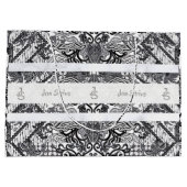 Modern BATIK Pattern Große Geschenktüte (Rückseite)