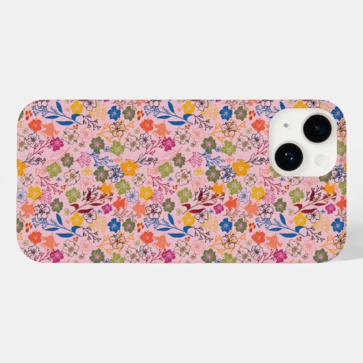 Modern Batik Rose Shadow Case-Mate iPhone Hülle (Rückseite (Horizontal))