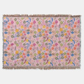 Modern Batik Rose Shadow Decke (Vorderseite)