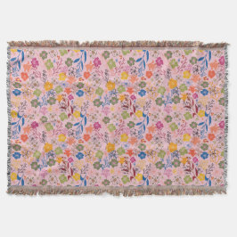 Modern Batik Rose Shadow Decke