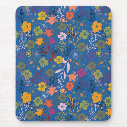Modern Batik Victoria Blue Mousepad (Vorne)