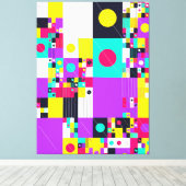 Modern Bauhaus Geometric Pattern  Leinwanddruck (Insitu (Holzboden))