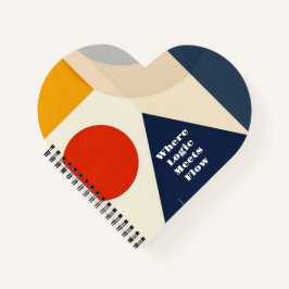 Modern Bauhaus Geometric Pattern Notizblock