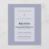 Modern BAUTIZO Bautismo BAPTISM Christening INVITE (Vorderseite)