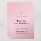 Modern BAUTIZO Bautismo BAPTISM Christening INVITE Einladung (Vorne/Hinten)