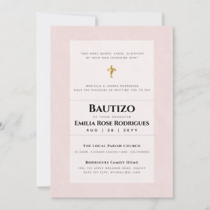 Modern BAUTIZO Bautismo BAPTISM Christening INVITE Einladung