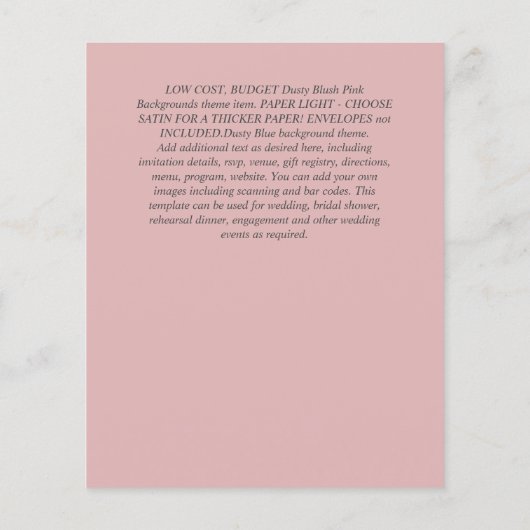 Modern BAUTIZO Bautismo BAPTISM Christening INVITE Flyer (Hinten)