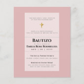 Modern BAUTIZO Bautismo BAPTISM Christening INVITE Flyer (Vorne)