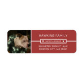 Modern Be Merry Fotos Rücksendeadresse (Vorne)