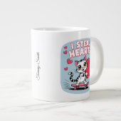 Modern be My Valentine Tasse für Paare (Vorderseite Rechts)