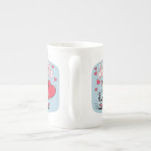 Modern be My Valentine Tasse für Paare (Rückseite)
