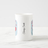 Modern be My Valentine Tasse für Paare (Vorderseite)
