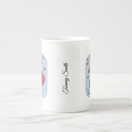 Modern be My Valentine Tasse für Paare