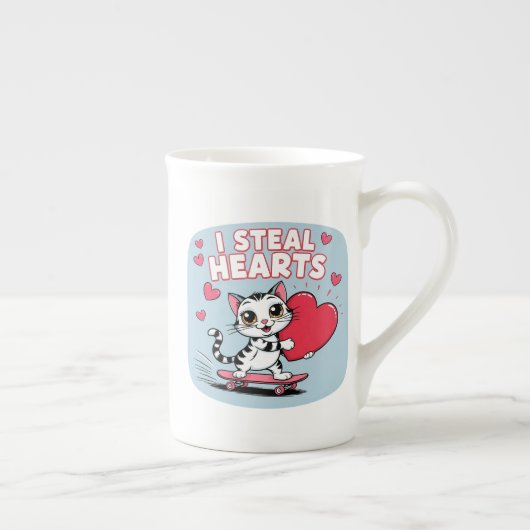 Modern be My Valentine Tasse für Paare (Rechts)