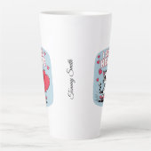 Modern be My Valentine Tasse für Paare (Vorderseite)