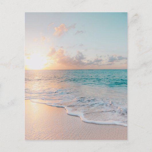 Modern Beach Business Rechnung (Rückseite)