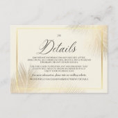 Modern Beach Coastal Frame Wedding Begleitkarte (Vorderseite)