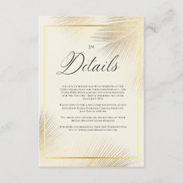 Modern Beach Coastal Frame Wedding   Begleitkarte