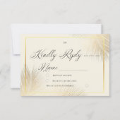 Modern Beach Coastal Frame Wedding   RSVP Karte (Vorderseite)