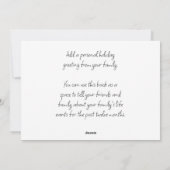 Modern Beach Foto Weihnachtskarte Feiertagskarte (Rückseite)