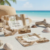  Modern Beach House Rental Property QR Code Visitenkarte